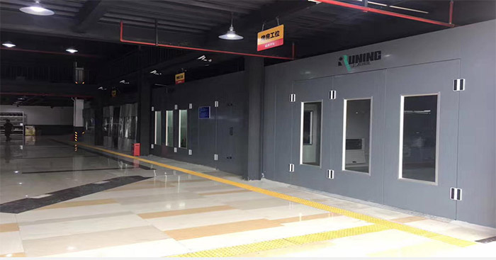 汽车钣喷流水线案例（上海途虎工厂店）
